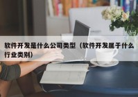 軟件開發(fā)是什么公司類型（軟件開發(fā)屬于什么行業(yè)類別）