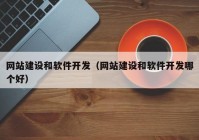 網(wǎng)站建設和軟件開發(fā)（網(wǎng)站建設和軟件開發(fā)哪個好）