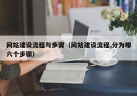 網(wǎng)站建設(shè)流程與步驟（網(wǎng)站建設(shè)流程,分為哪六個步驟）