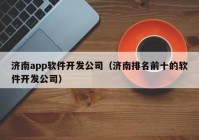 濟南app軟件開發(fā)公司（濟南排名前十的軟件開發(fā)公司）