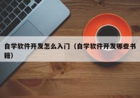 自學軟件開發(fā)怎么入門（自學軟件開發(fā)哪些書籍）